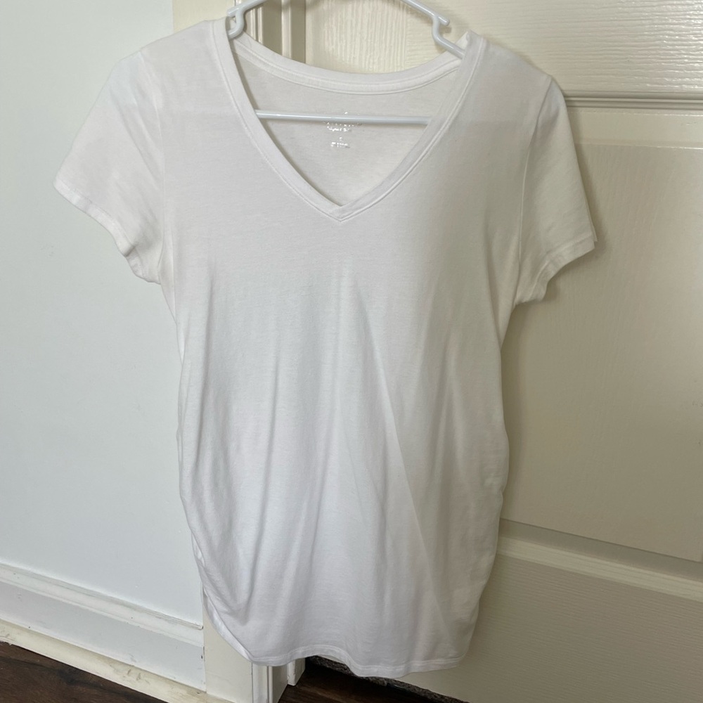 Women's White V-Neck T-Shirt